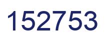 Number 152753 blue image