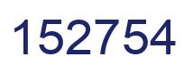 Number 152754 blue image