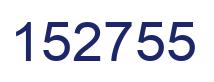 Number 152755 blue image