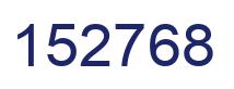Number 152768 blue image