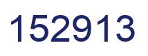 Number 152913 blue image