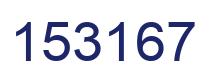 Number 153167 blue image