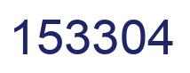 Number 153304 blue image