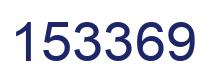 Number 153369 blue image