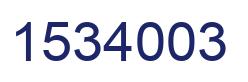 Número 1534003 imagen azul