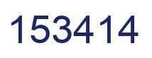Number 153414 blue image