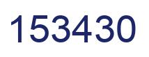 Number 153430 blue image