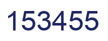 Number 153455 blue image