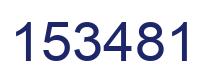Número 153481 imagen azul