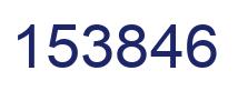 Number 153846 blue image