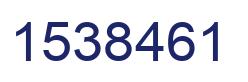 Número 1538461 imagen azul