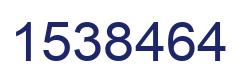 Número 1538464 imagen azul