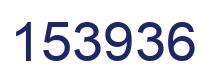 Number 153936 blue image