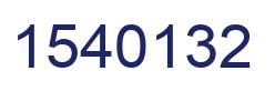 Number 1540132 blue image