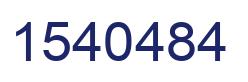 Number 1540484 blue image