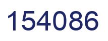 Number 154086 blue image