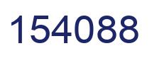 Number 154088 blue image