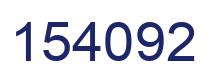 Number 154092 blue image