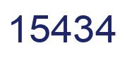 Number 15434 blue image