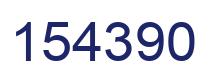 Number 154390 blue image