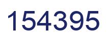 Number 154395 blue image