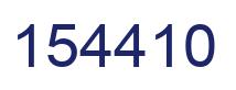 Number 154410 blue image