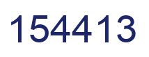 Number 154413 blue image