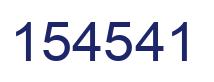 Number 154541 blue image