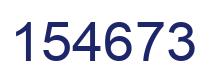 Number 154673 blue image