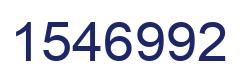 Number 1546992 blue image