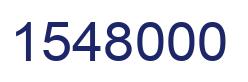 Number 1548000 blue image
