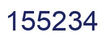 Number 155234 blue image
