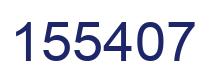 Number 155407 blue image