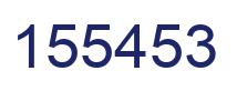 Number 155453 blue image