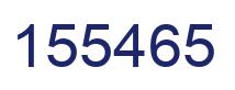 Number 155465 blue image