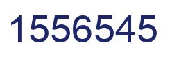 Number 1556545 blue image