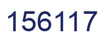 Number 156117 blue image