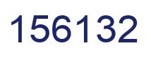 Number 156132 blue image
