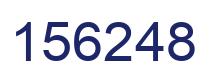 Number 156248 blue image