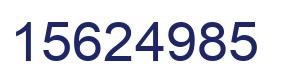Number 15624985 blue image