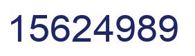 Number 15624989 blue image