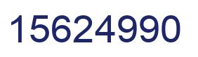 Number 15624990 blue image