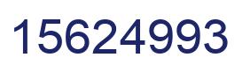 Number 15624993 blue image