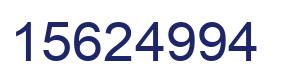 Number 15624994 blue image