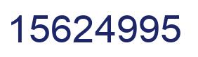 Number 15624995 blue image