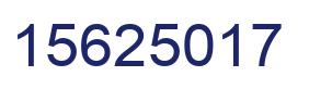 Número 15625017 imagen azul