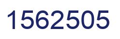 Number 1562505 blue image