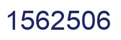 Number 1562506 blue image