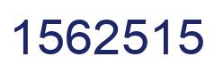 Number 1562515 blue image