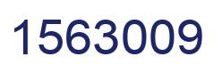 Number 1563009 blue image